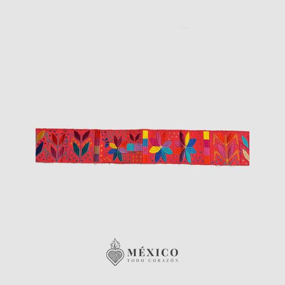 Mexican Folkloric belt day of the dead 5 de Mayo colorfull mexico todo corazon - Picture 4 of 4